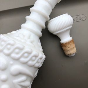 Milk glass, collection.